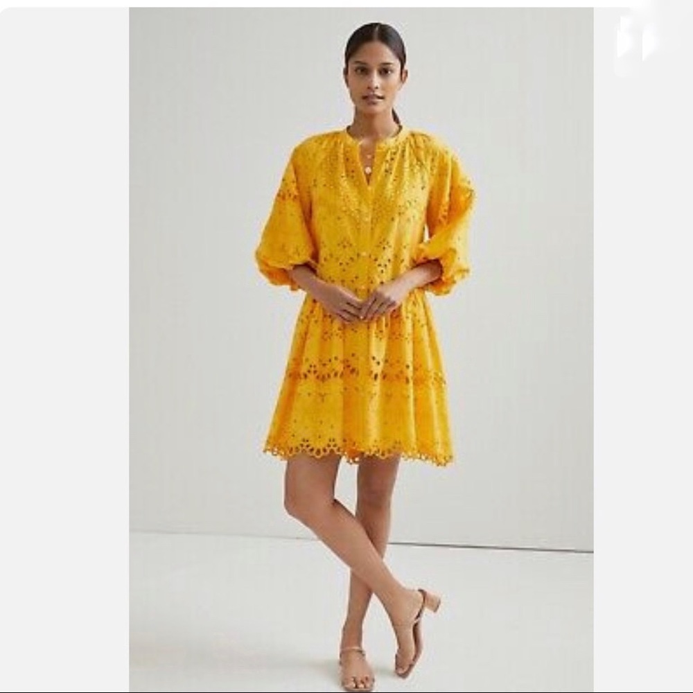 NWT Anthropologie Tallulah Eyelet Mini Dress